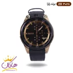 ساعت زارا مردانه بند چرم مشکی طلایی کرنوگراف G3028/3