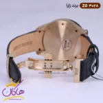 ساعت زارا مردانه بند چرم مشکی طلایی کرنوگراف G3028/3 - Image 2