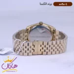 ساعت الکسا مردانه فلزی طلایی 0090/1 - Image 3