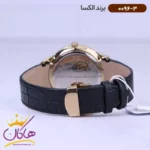 ساعت الکسا ست بند چرم مشکی 0096-0097 - Image 4