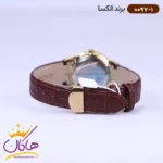 ساعت الکسا ست بند چرم قهوه ای 0096-0097 - Image 4