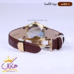 ساعت الکسا ست بند چرم قهوه ای 0096-0097 - Image 3