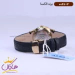 ساعت الکسا ست بند چرم مشکی 0096-0097 - Image 7