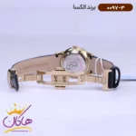 ساعت الکسا ست بند چرم مشکی 0096-0097 - Image 6