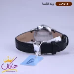 ساعت الکسا زنانه بند چرم مشکی قاب نقره ای 0097/6 - Image 3