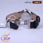 ساعت الکسا زنانه بند چرم مشکی قاب نقره ای 0097/6 - Image 2