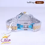 ساعت الکسا مردانه فلزی نقره ای طلایی 2015/1 - Image 3