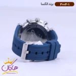 ساعت الکسا مردانه بند رابر سورمه ای کرنوگراف 3004/1 - Image 2