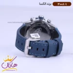 ساعت الکسا مردانه بند چرم سورمه ای کرنوگراف 3008/1 - Image 2