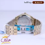 ساعت الکسا مردانه فلزی طلایی 0100/4 - Image 3