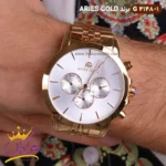 ساعت فول تایم اریس گلد فلزی مردانه  ARIES GOLD | G 4148/1 - Image 2