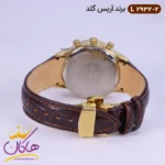 ساعت آریس گلد زنانه بند چرمی صفحه سفید L2932/2 - Image 5