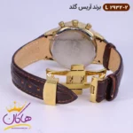 ساعت آریس گلد زنانه بند چرمی صفحه سفید L2932/2 - Image 4