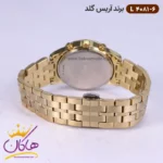 ساعت آریس گلد زنانه فلزی صفحه مشکی L4081/6 - Image 5