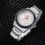 ساعت مچی مردانه نیوی فورس نقره ای صفحه سفید 1-9109 - Image 5
