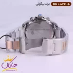 ساعت بیگوتی مردانه فلزی نقره ای رزگلد سه موتوره کد BG.1.10261-5 - Image 3