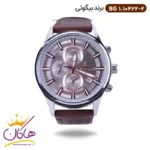 ساعت مچی بیگوتی مردانه بند چرمی قهوه ای BG 1.10422/2