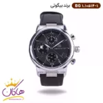 ساعت بیگوتی مردانه بند چرمی مشکی فول تایم کد BG.1.10514-1