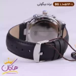 ساعت بیگوتی مردانه بند چرمی مشکی فول تایم کد BG.1.10523-1 - Image 3