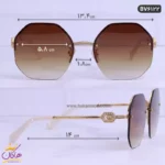 عینک بولگاری زنانه هندسی طلایی BVLGARI | BV6122 - Image 2