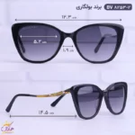 عینک آفتابی بولگاری زنانه گربه ای مشکی BV8253/2 - Image 2