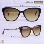 عینک آفتابی بولگاری زنانه گربه ای قهوه ای BV8253/4 - Image 2