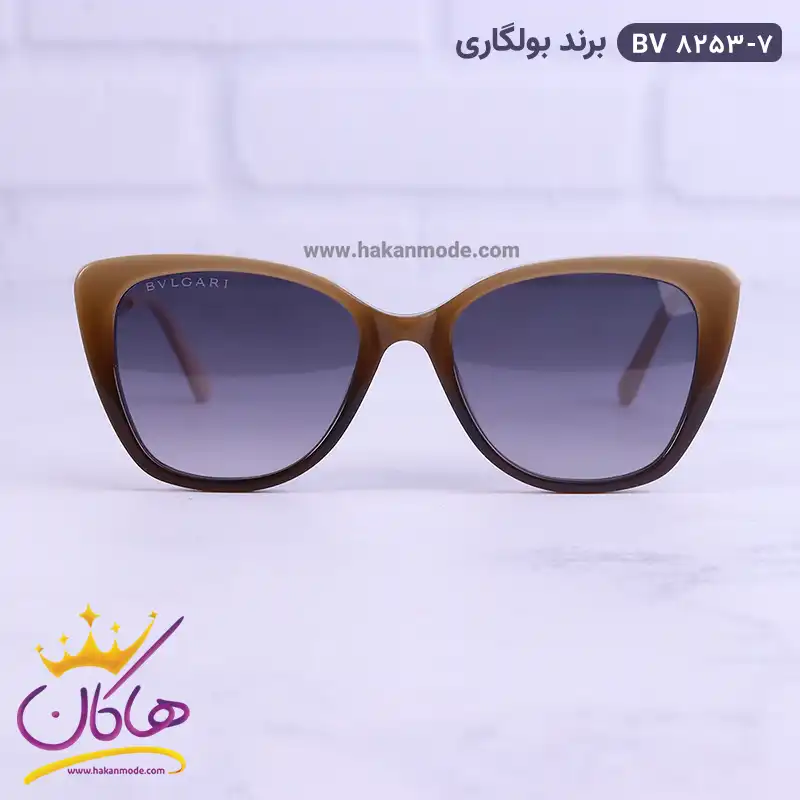 bulgari-sunglasses-code-BV-8253.71.webp عینک آفتابی بولگاری زنانه گربه ای دودی BV8253/7 - Image 1