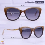 عینک آفتابی بولگاری زنانه گربه ای دودی BV8253/7 - Image 2