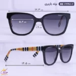 عینک آفتابی باربری زنانه مشکی BE2347/2 - Image 2