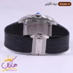 ساعت کارتیر مردانه بند چرم مشکی قاب فول نگین 2878/2 - Image 5
