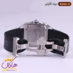 ساعت کارتیر مردانه بند چرم مشکی قاب فول نگین 2878/2 - Image 4
