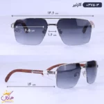 عینک آفتابی مردانه کارتیر دسته چوبی 0375/3 - Image 2