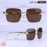 عینک آفتابی مردانه کارتیر فلزی فریم لس 1182/2 - Image 2