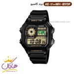 ساعت کاسیو مردانه رابر مشکی دیجیتالی AE-1200WH-1BVDF