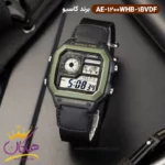 ساعت کاسیو مردانه بند برزنت مشکی دیجیتالی AE-1200WHB-1BVDF - Image 2