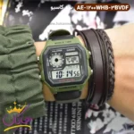 ساعت کاسیو مردانه بند برزنت سبز دیجیتالی AE-1200WHB-3BVDF - Image 2