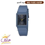 ساعت کاسیو مردانه بند رابر صفحه مربع MQ-38UC-2A2DF