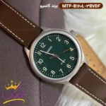 ساعت کاسیو مردانه بند چرم صفحه سبز MTP-B160L-3BVDF - Image 3