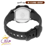 ساعت کاسیو مردانه رابر مشکی دیجیتالی W-217HM-7BVDF - Image 3