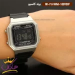 ساعت کاسیو مردانه رابر مشکی دیجیتالی W-217HM-7BVDF - Image 2