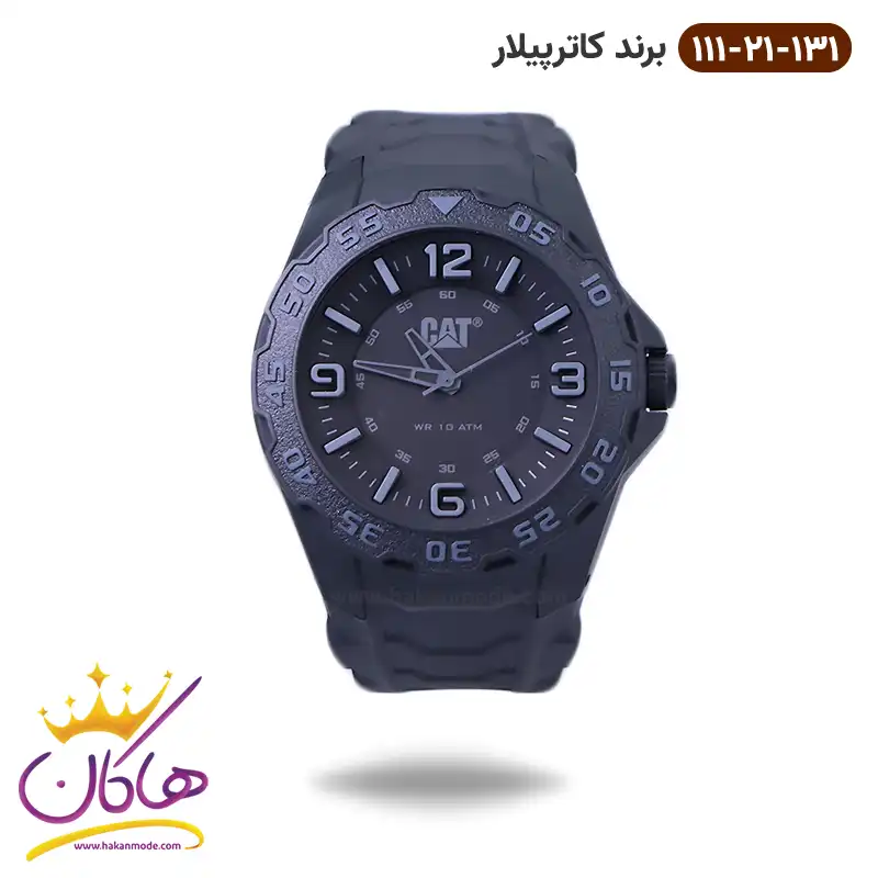 caterpillar-watch-code-111.21.1311.webp ساعت کاترپیلار مردانه بند رابر تمام مشکی LB.111.21.131 - Image 1
