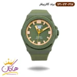 ساعت کاترپیلار مردانه بند رابر تمام سبز LO.131.23.317