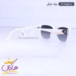 عینک آفتابی شنل زنانه سفید f 2057/1 - Image 3