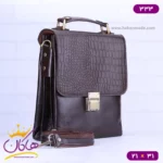 کیف دوشی چرم چرمسال قفل رمزدار 333 - Image 7