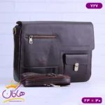 کیف بزرگ دوشی چرم چرمسال 727 - Image 12