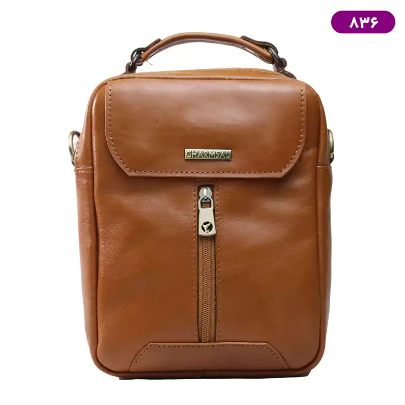 charmsal-leather-shoulder-bag-code-8361.webp کیف دوشی چرم طبیعی چرمسال مدل 836 - Image 1