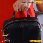 کیف دوشی چرم سه کاره چرمسال | کد 210 - Image 14