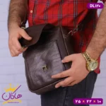 کیف دوشی چرم طبیعی چرمسال سایز بزرگ | DL120 - Image 9