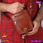 کیف دوشی چرم طبیعی سایز کوچک چرمسال | DS110 - Image 12