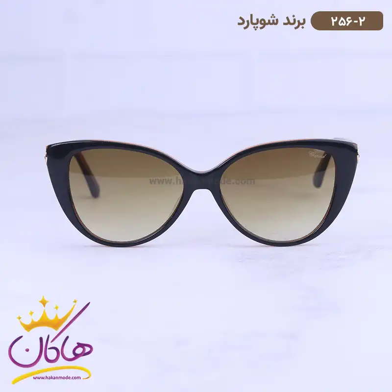 chopard-sunglasses-code-256.21.webp عینک آفتابی شوپارد زنانه گربه ای 256/2 - Image 1